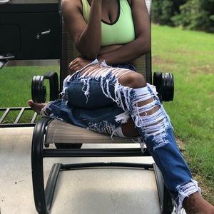 Hand distressed Jeans ALL SIZES AVAILABLE